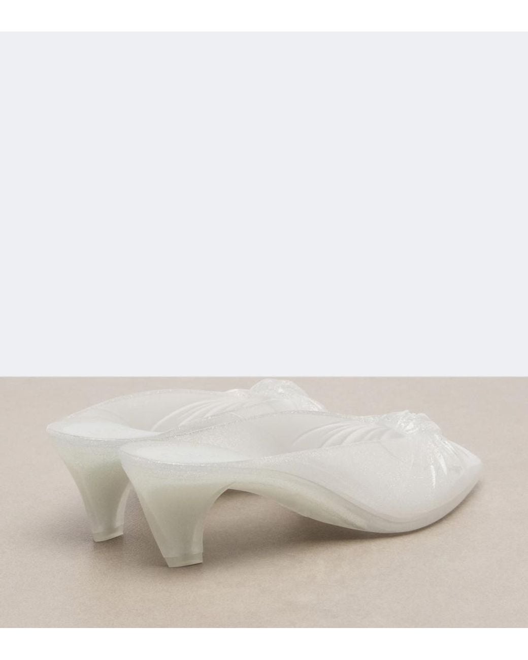 Chloé White Jelly Mules