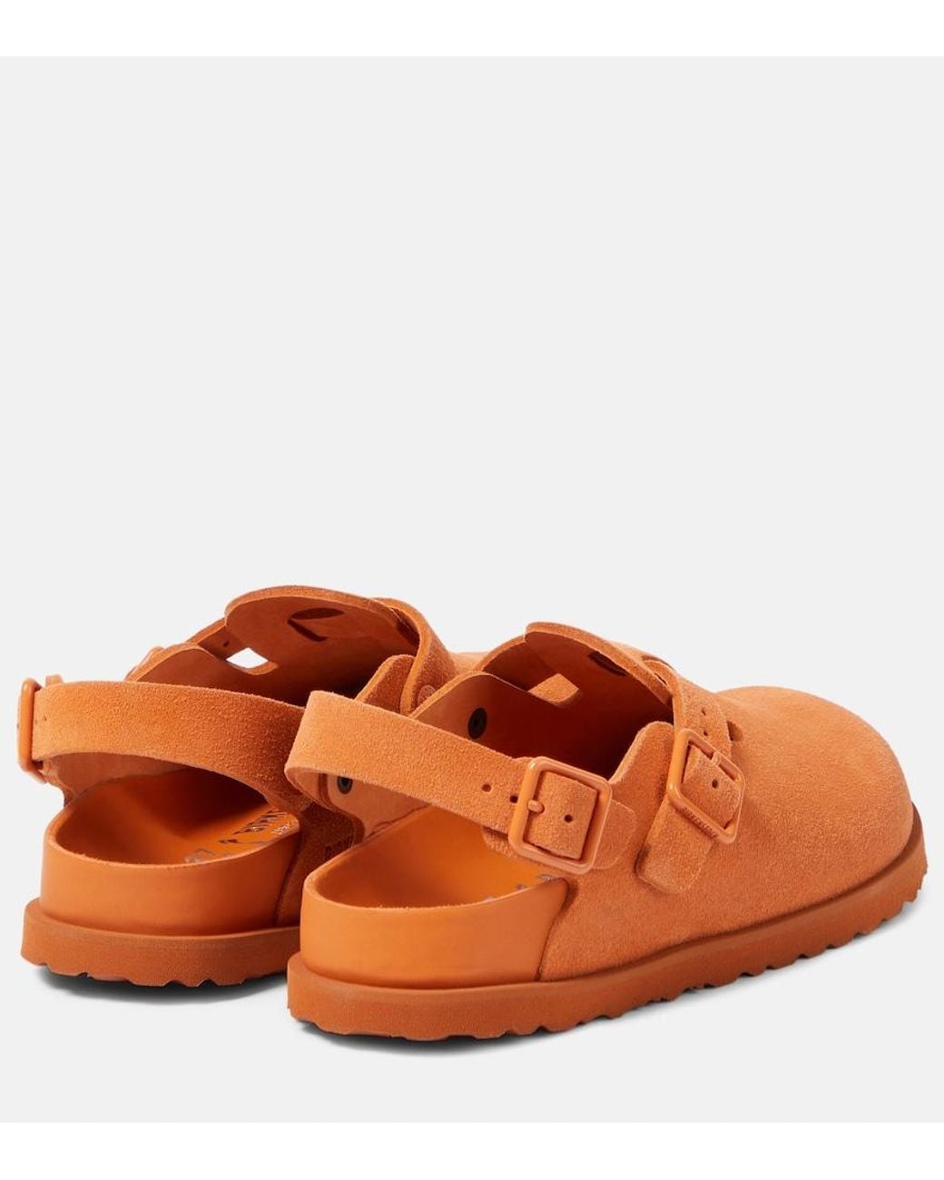 Birkenstock Orange Tokio Suede Mules