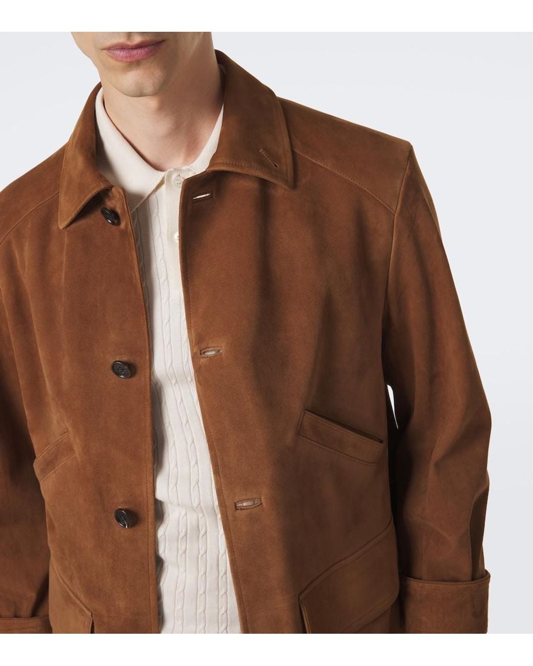 Ralph Lauren Brown Suede Jacket for men