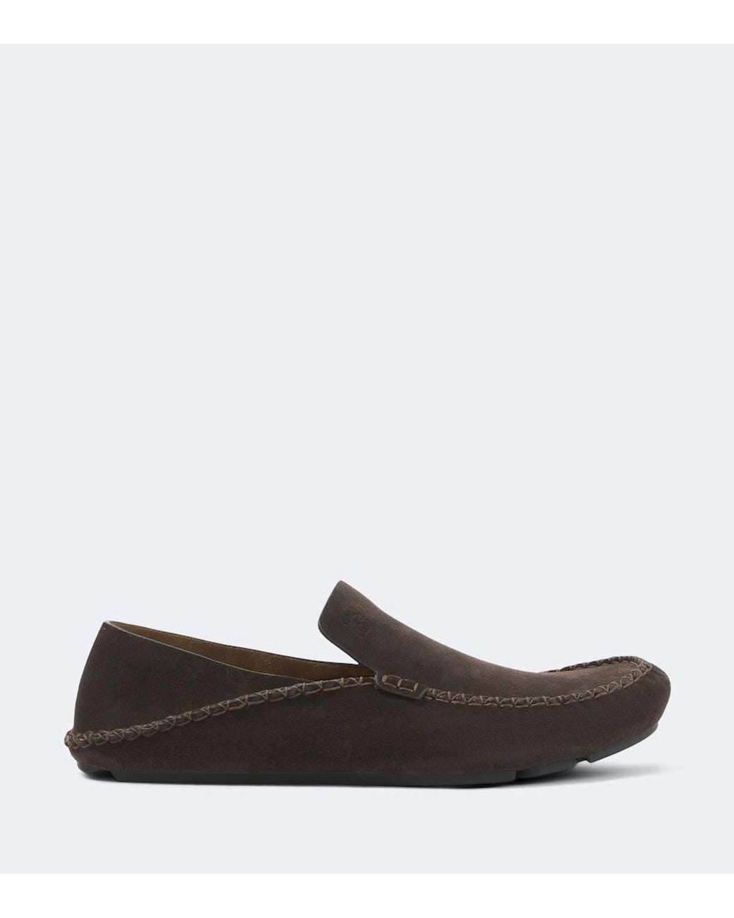 Loewe Brown Rambla Suede Loafers for men