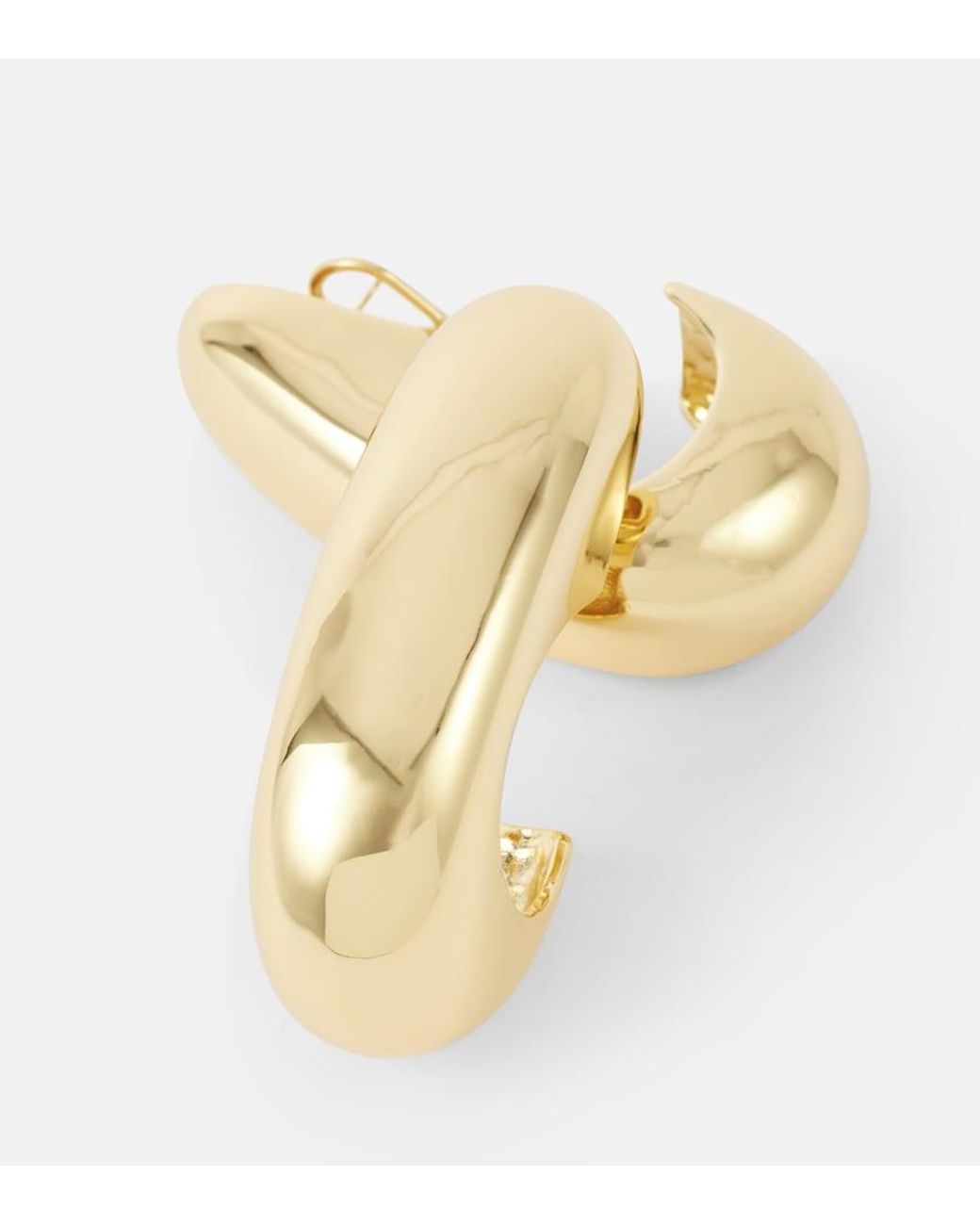 Jennifer Behr Natural Nimah-Plated Hoop Earrings
