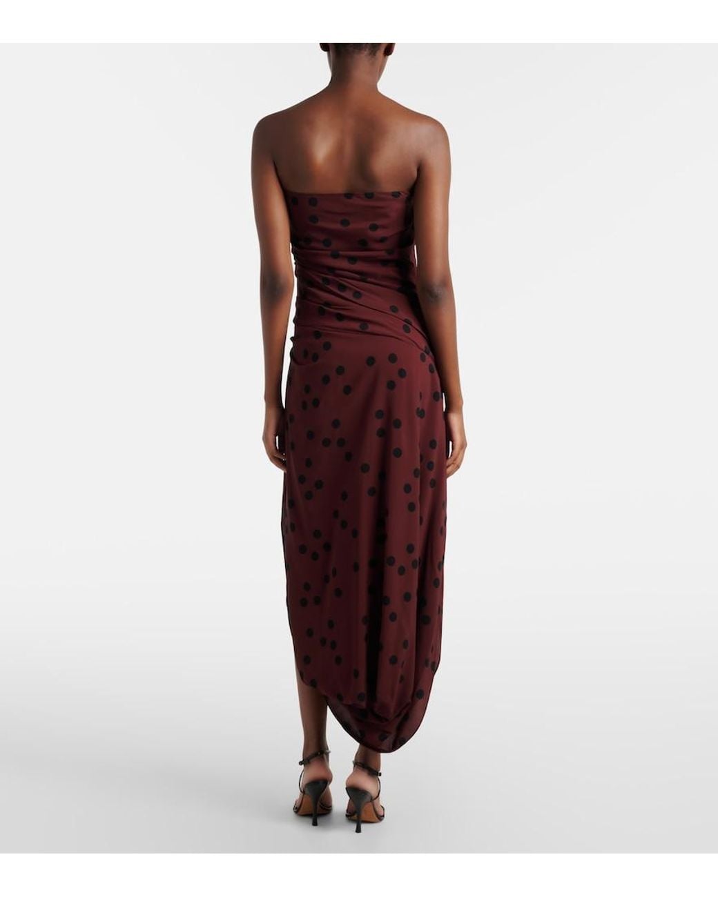 Proenza Schouler Purple Nayara Polka-Dot Maxi Dress