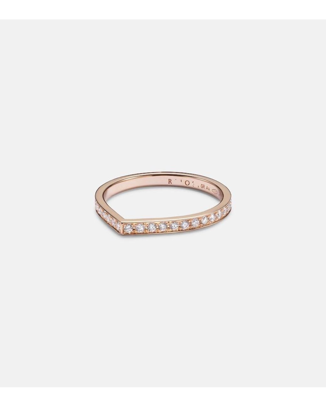 Repossi Metallic Antifer 18Kt Rose- And Diamond Ring