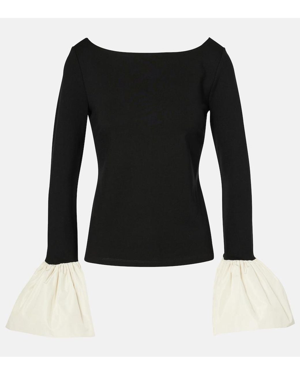 Staud Black Paige Top
