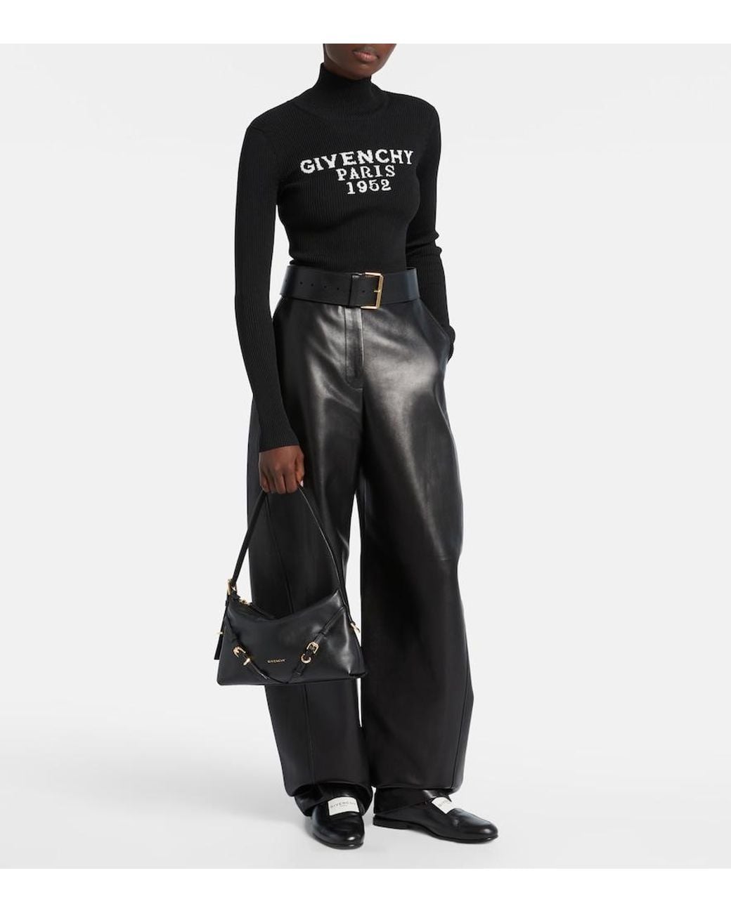 Givenchy Black Voyou Mini Leather Shoulder Bag