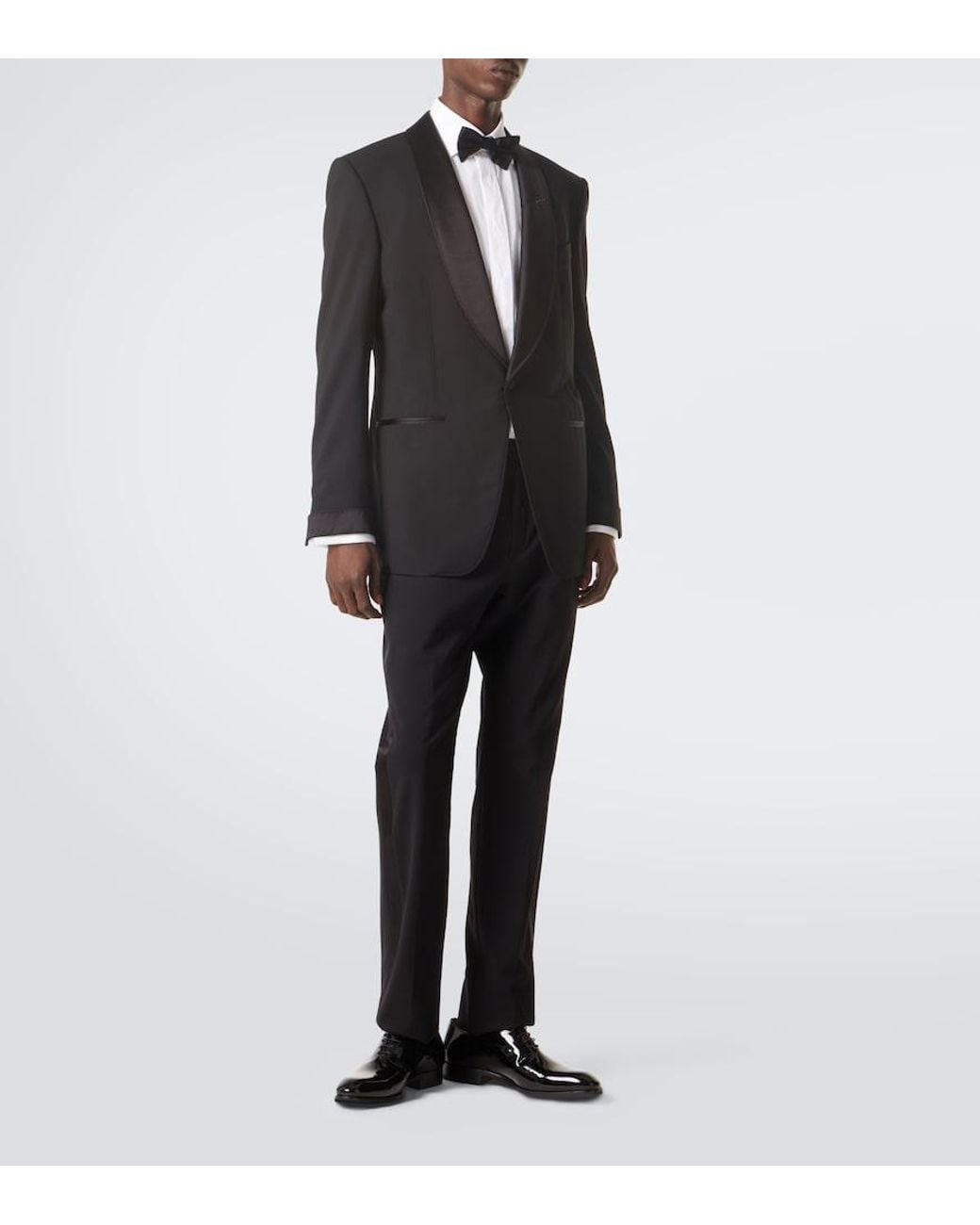 Magnanni Shoes Black Fleur Patent Leather Oxford Shoes for men