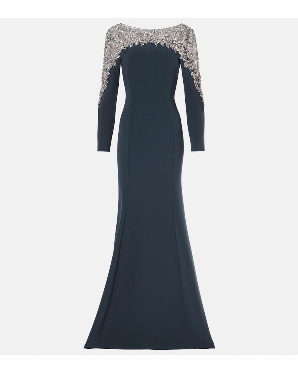 Jenny Packham Blue Embroidered Solstice Gown