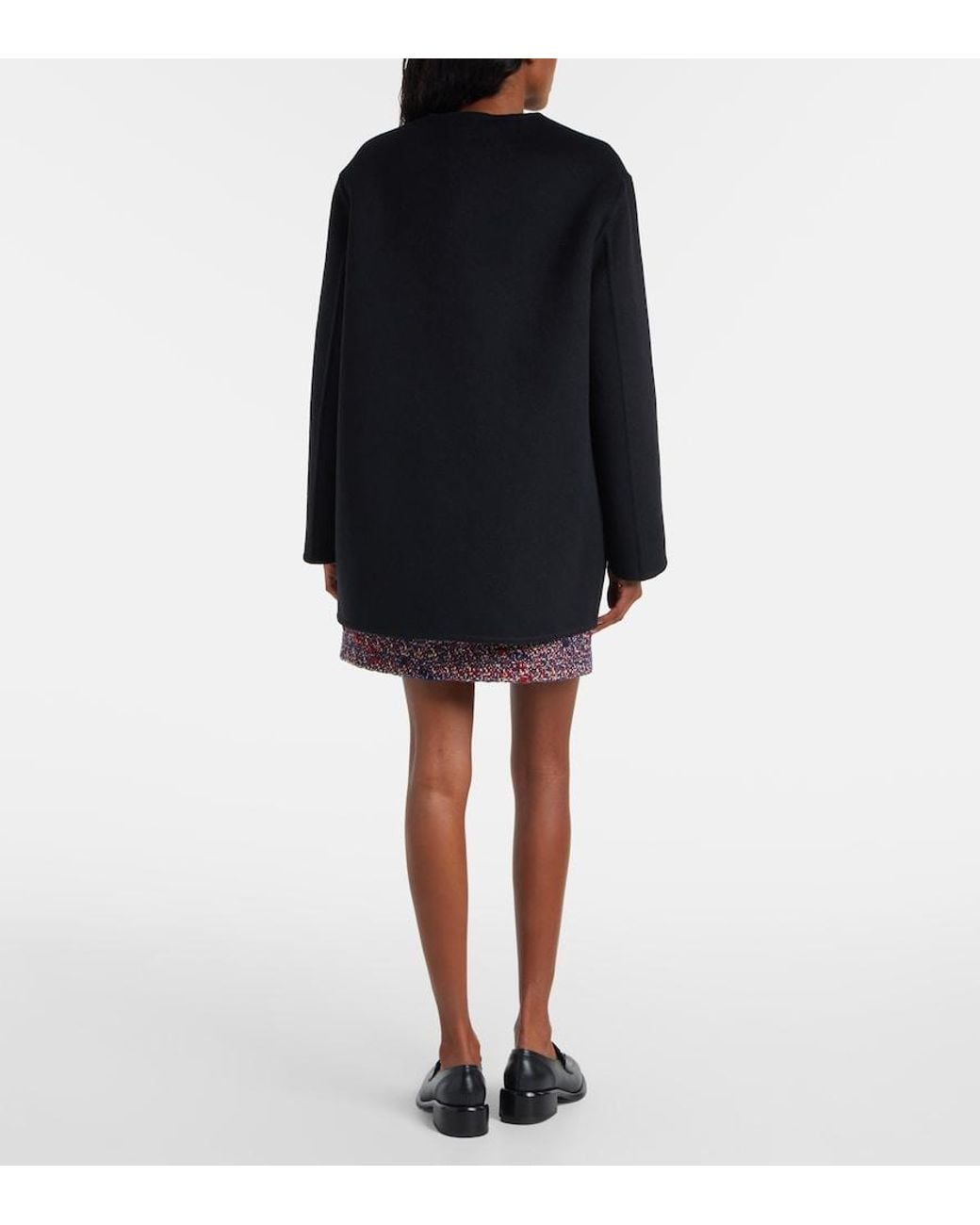 Gucci Black Gg Reversible Wool Jacket