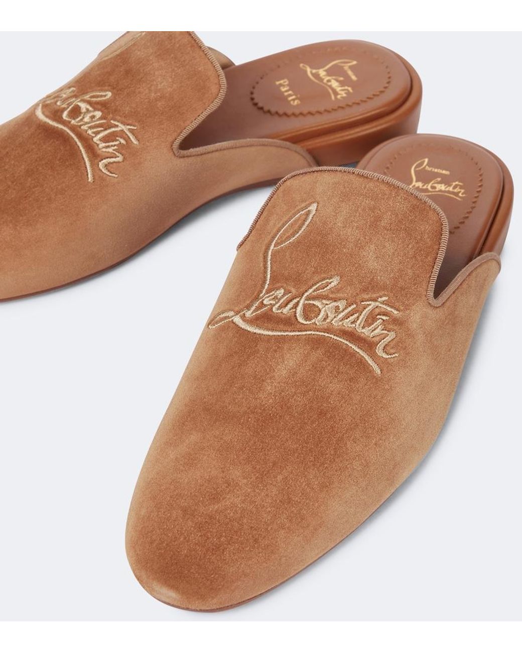 Christian Louboutin Brown Coolito Flat Mules for men