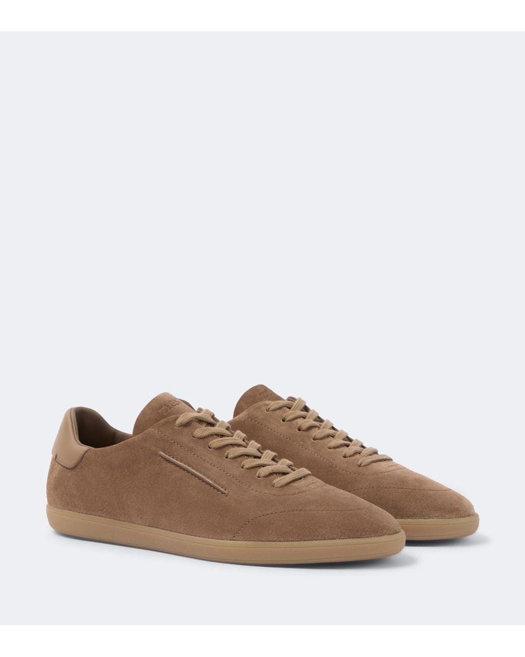 Zegna Brown 232 Suede Sneakers for men