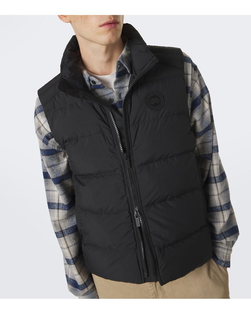 Canada Goose Black Crofton Enduraluxe Down Vest for men