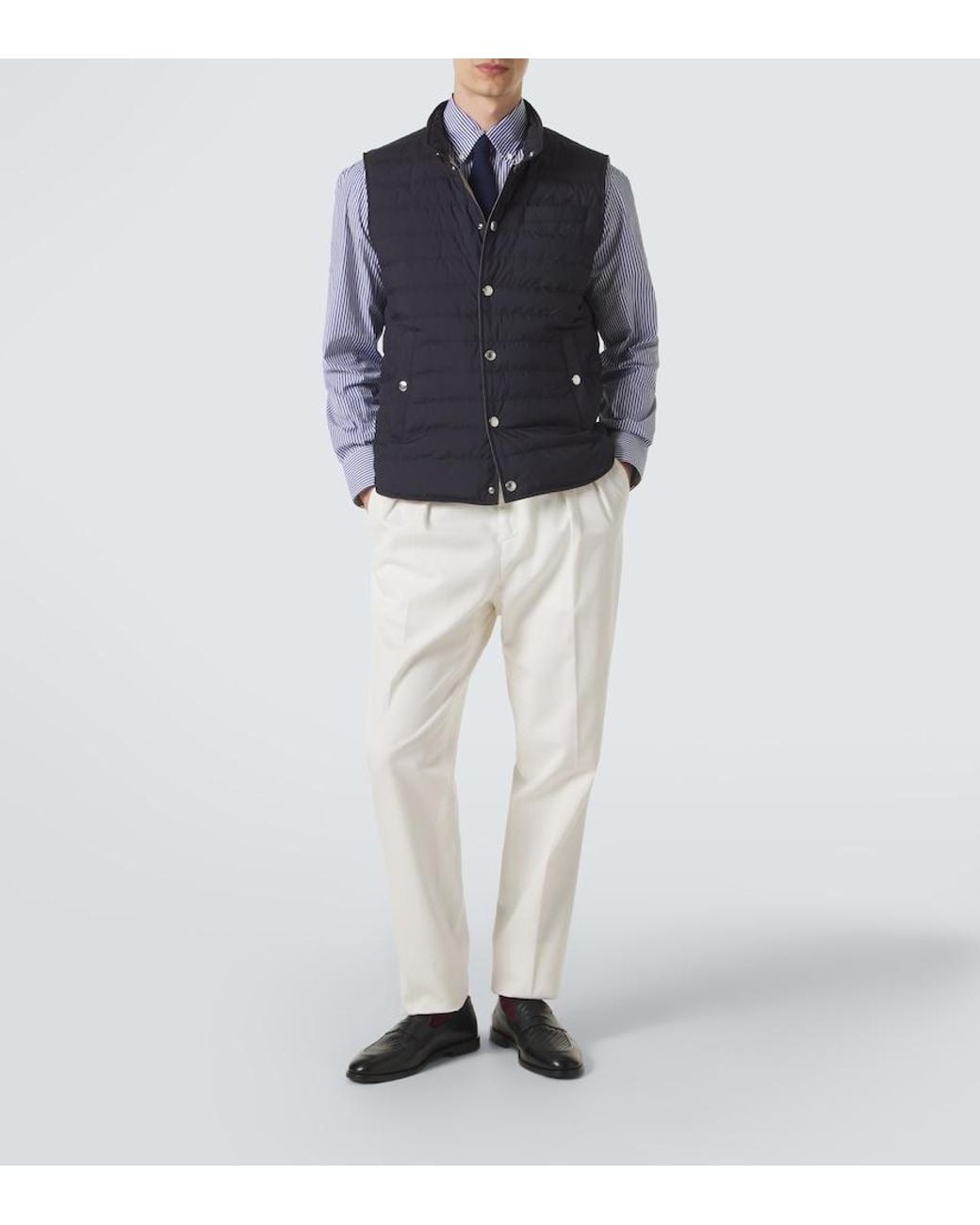 Brunello Cucinelli Blue Padded Vest for men