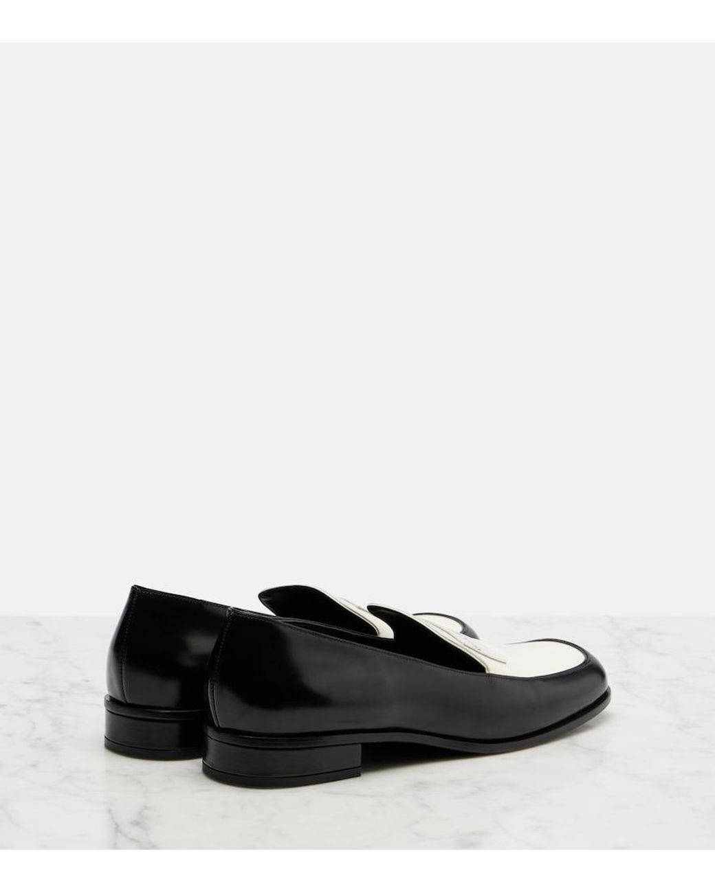 Givenchy Black Label Leather Loafers