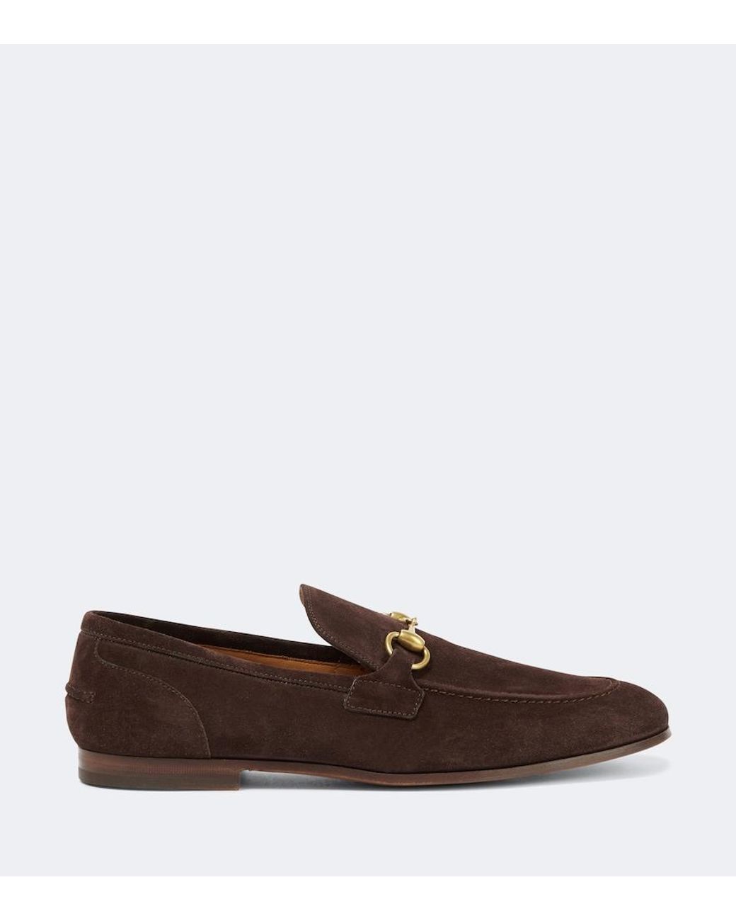 Gucci Brown Jordaan Loafer, Suede for men