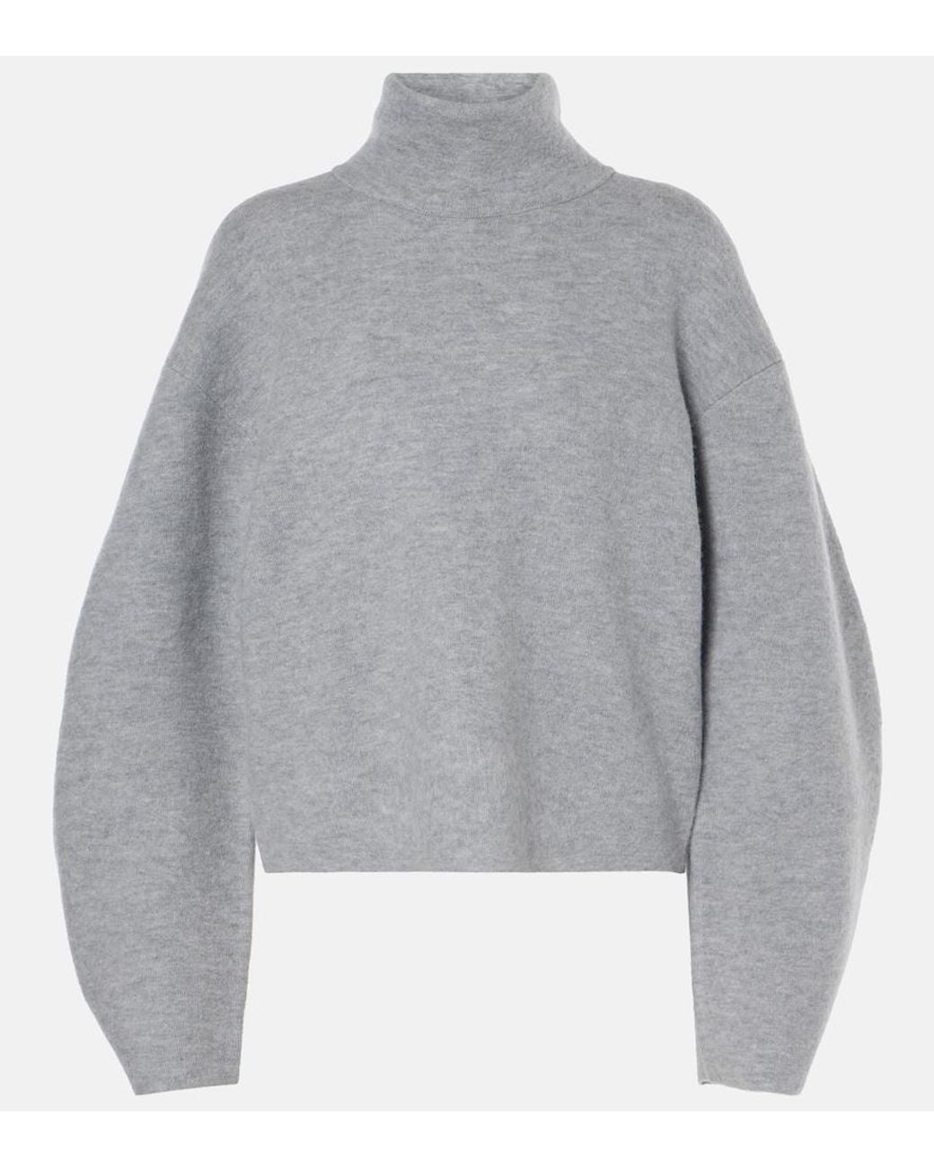 Ulla Johnson Gray Leona Wool Turtleneck Sweater