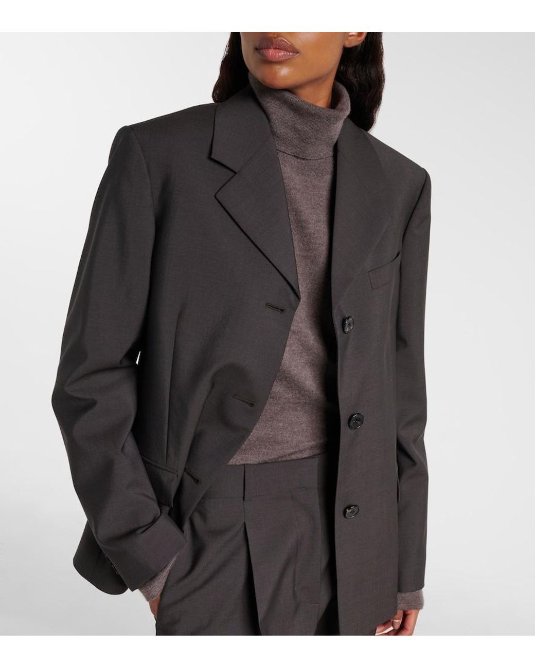 The Row Black Faelan Wool And Mohair Jacket