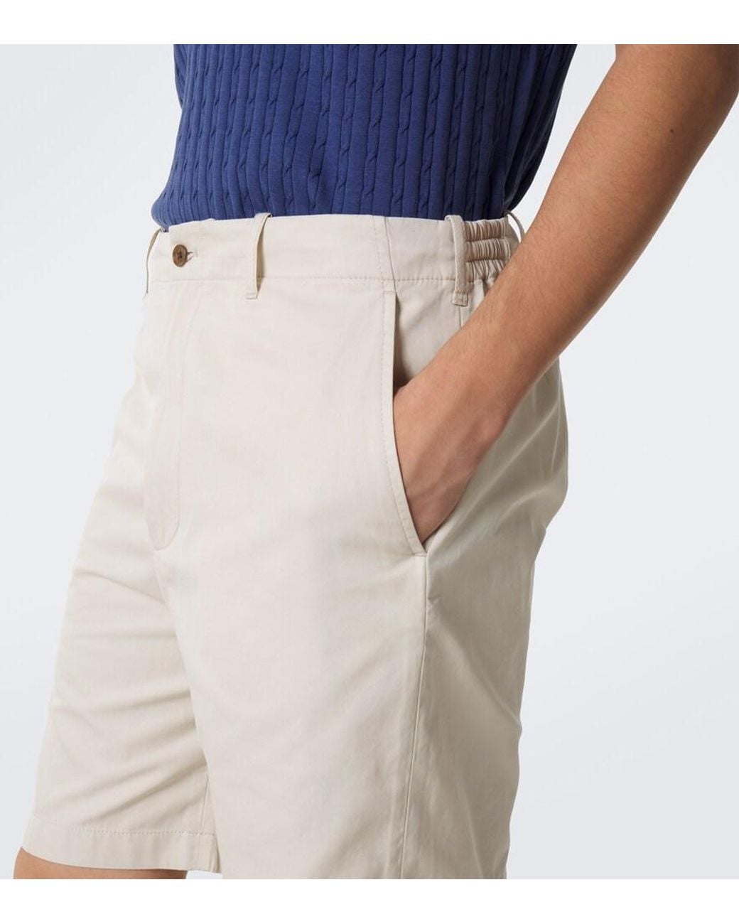 Bermudas De Sarga De Algodon Dunhill de hombre de color White
