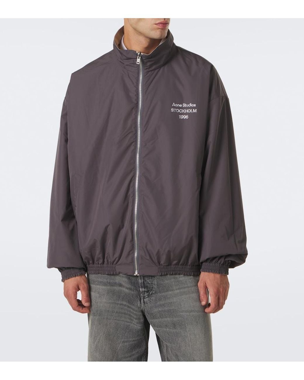Acne Natural Reversible Taffeta Blouson Jacket for men