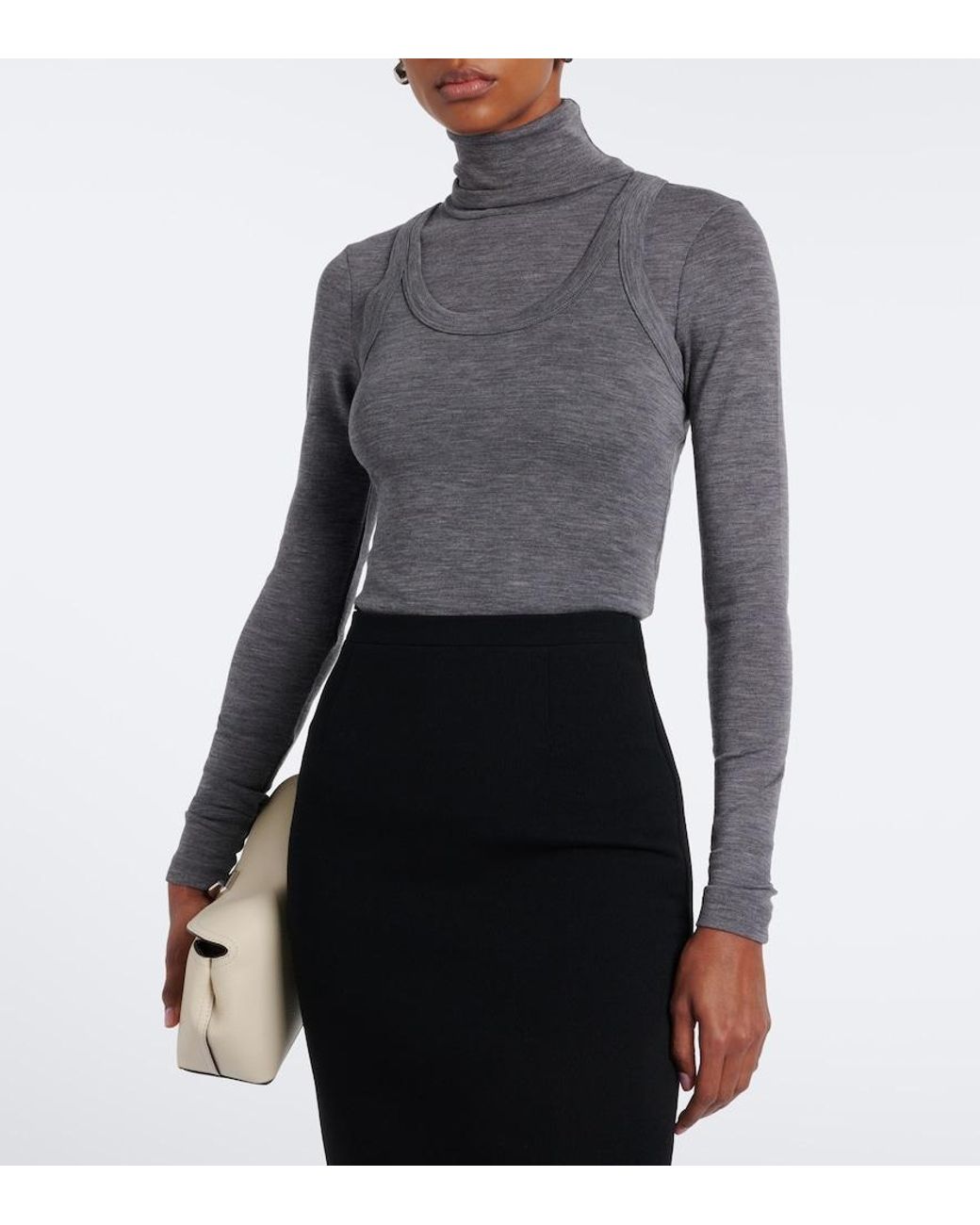 Rohe Gray Wool Jersey Tank Top