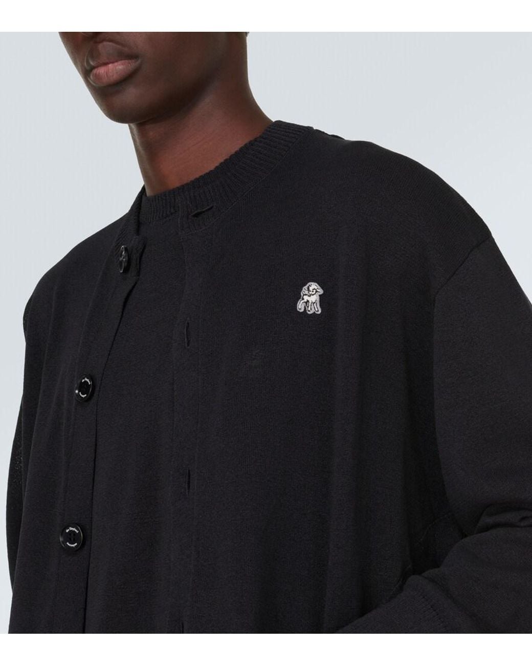 Undercover Black Oversized Cardigan for men