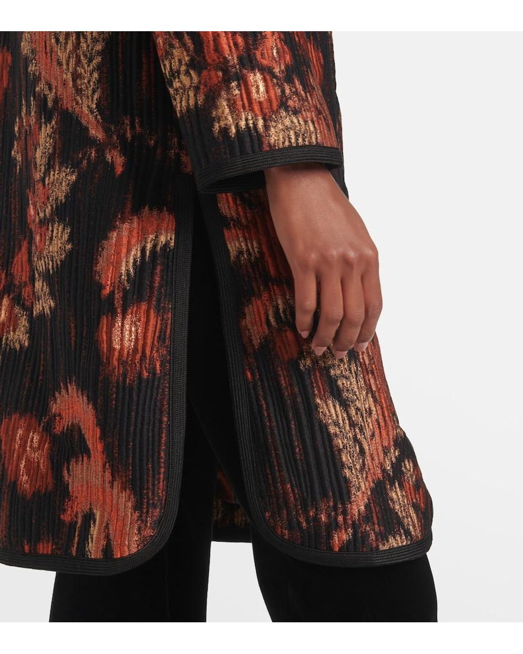 Etro Red Floral Coat