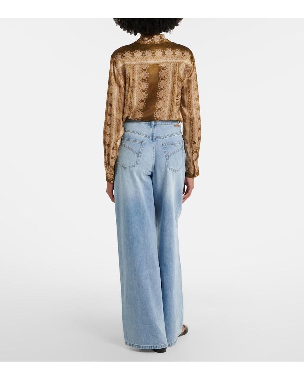 Zimmermann Blue Indra Wide-Leg Jeans