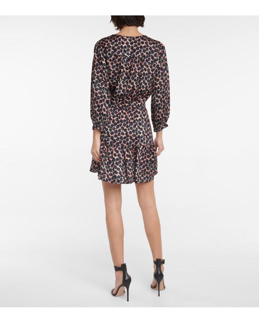 Velvet Black Yena Printed Minidress