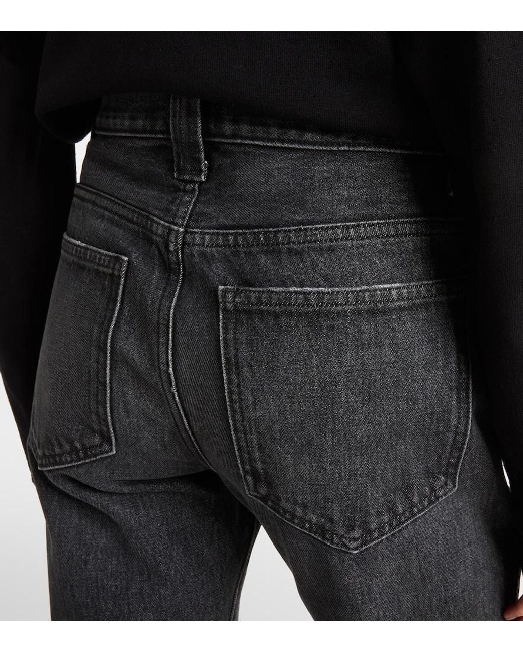 Khaite Blue Farley Straight Jeans