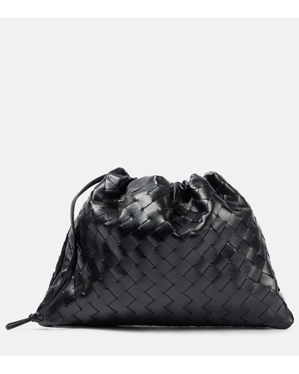 Bottega Veneta Intrecciato Black Clutch Bags