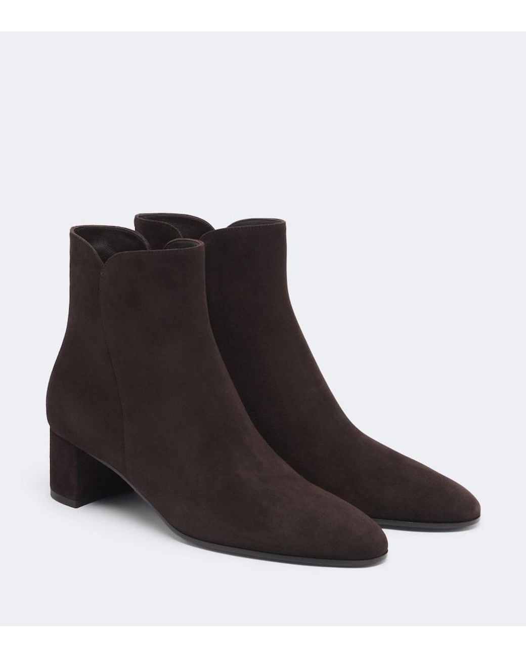 Gianvito Rossi Black Lisa Suede Ankle Boots