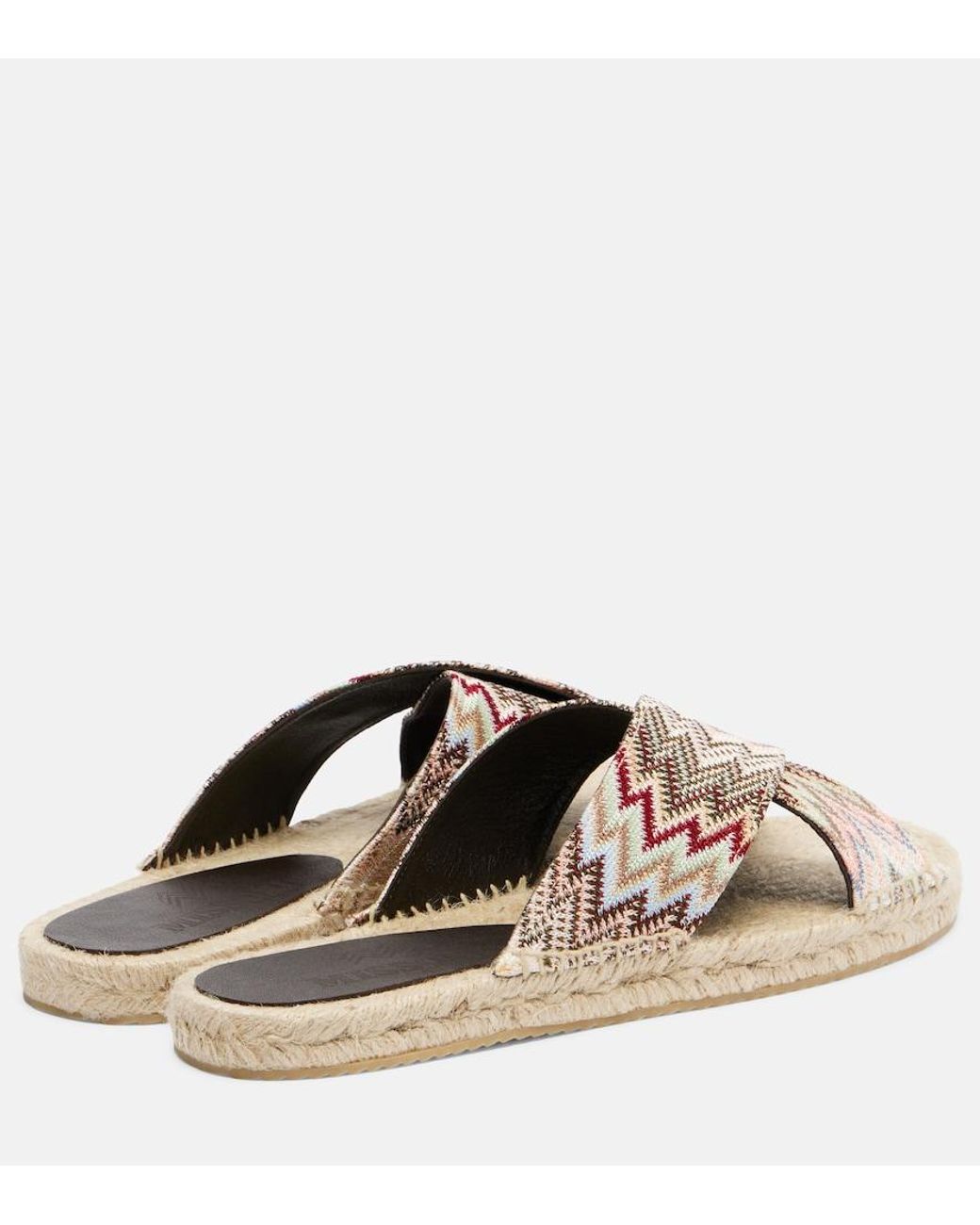 Missoni Brown Harlow Zigzag Espadrille Sandals