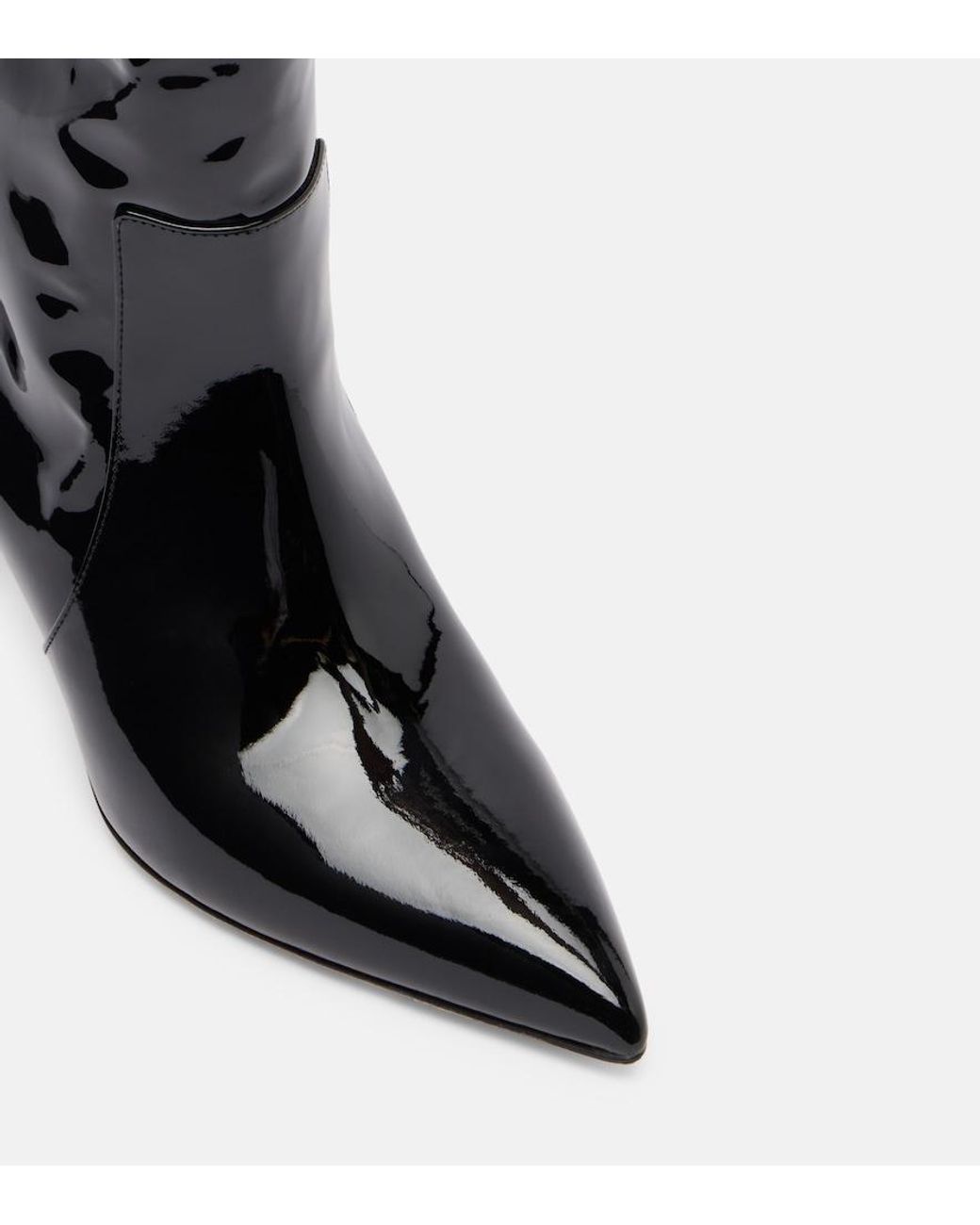 Paris Texas Black 60 Patent Leather Knee-High Boots