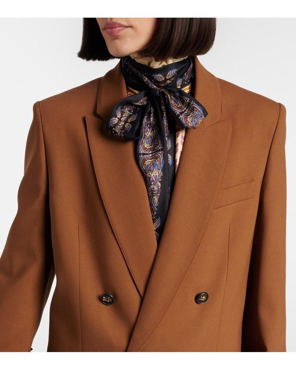 Sciarpa Paislina di Etro in White