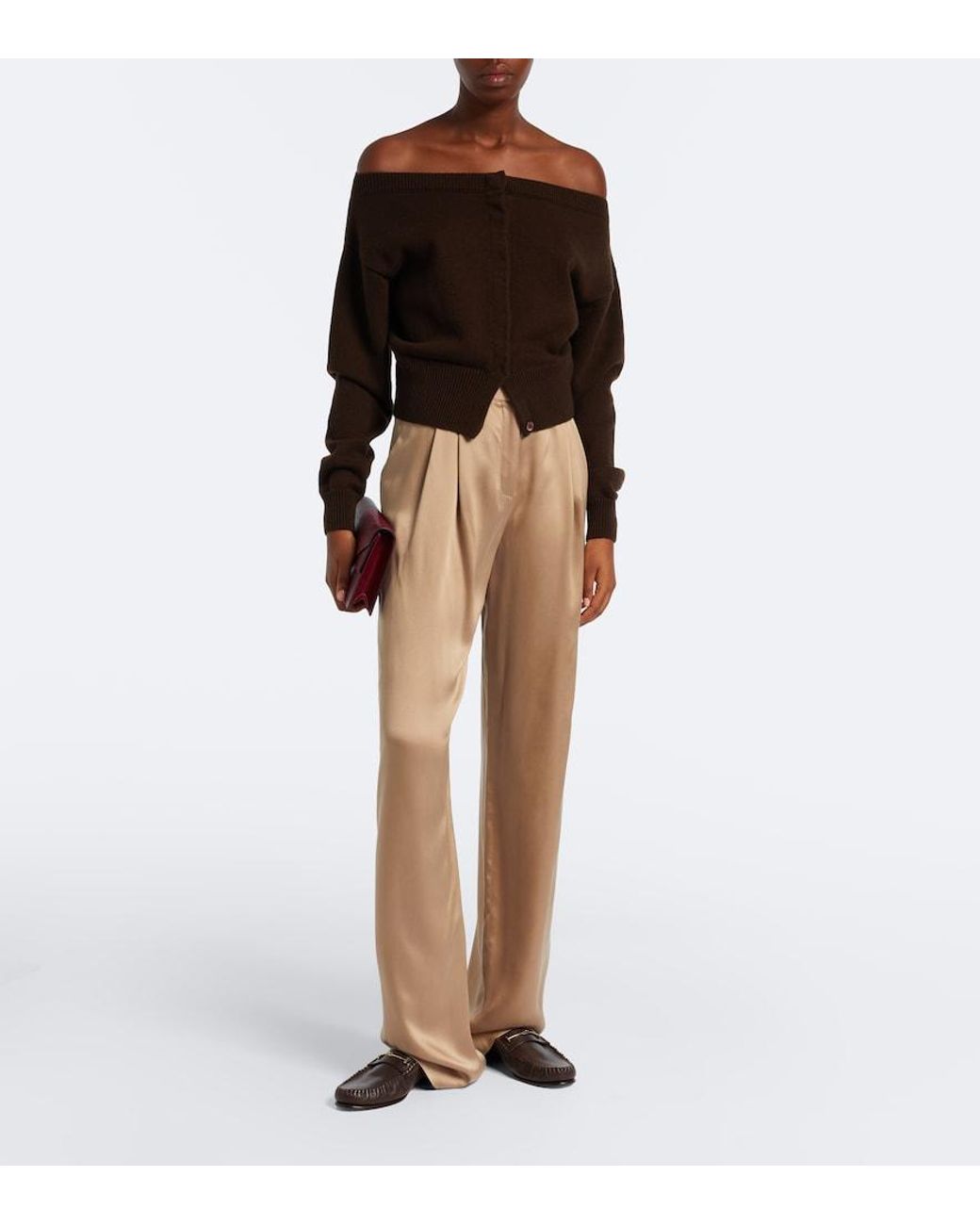 Tom Ford Brown Ripley Leather Loafers
