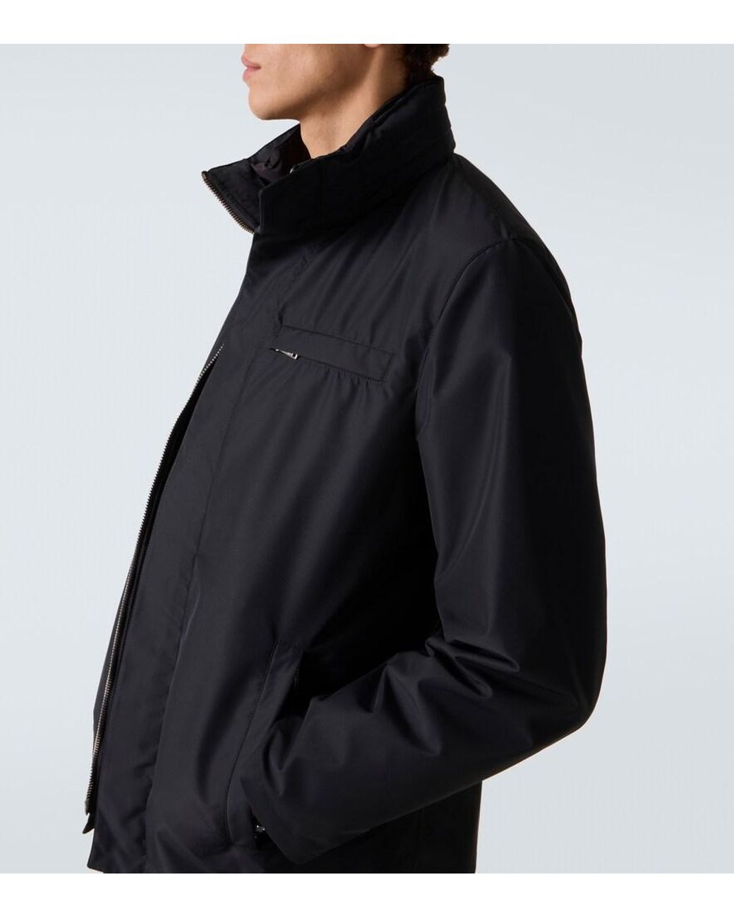 Prada Blue Re-Nylon Jacket for men