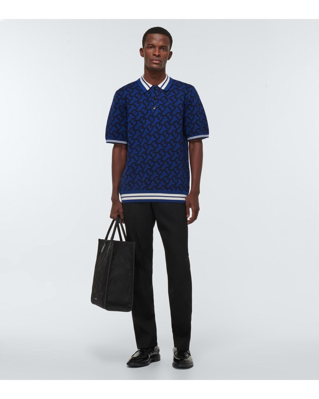 Burberry Rhodes Polo Shirt in Blue for Men | Lyst