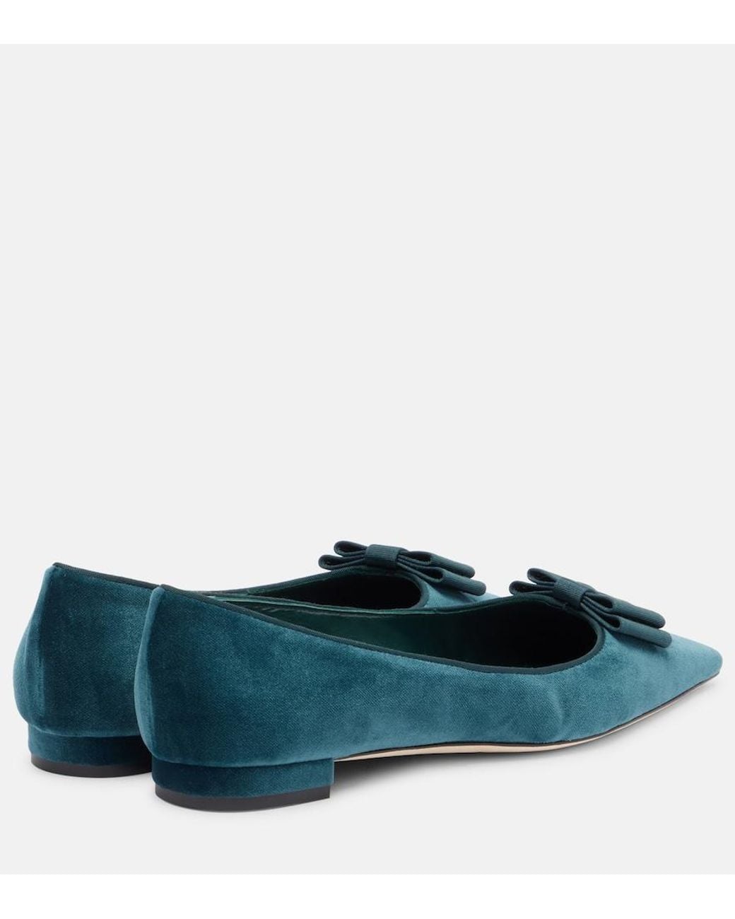 Ballerine Reader di Manolo Blahnik in Blue
