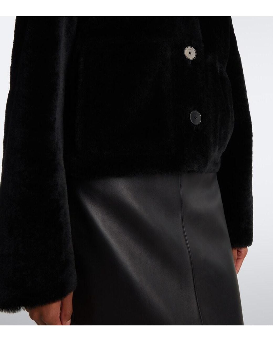 Joseph Black Alloway Reversible Shearling Jacket