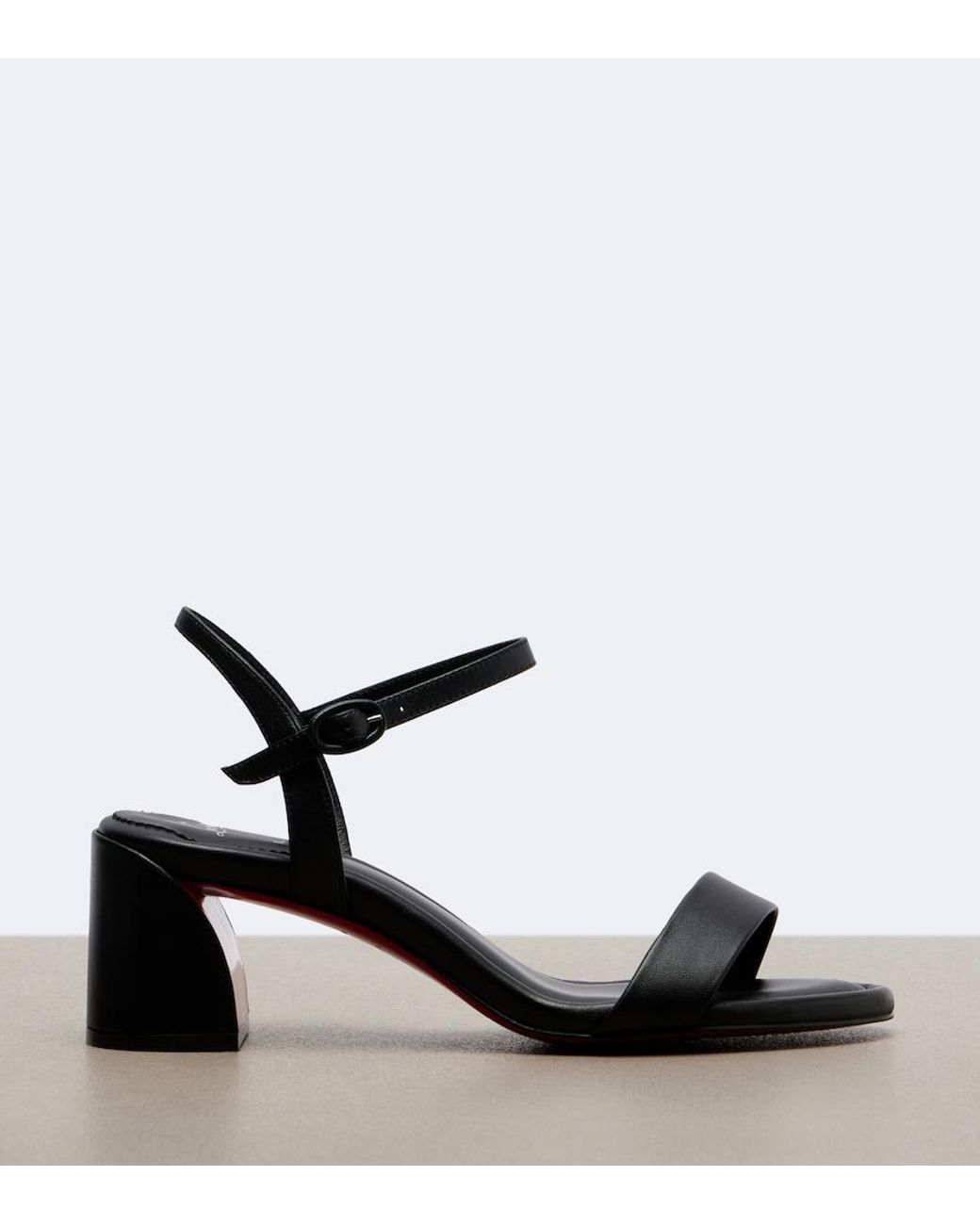Christian Louboutin Black Jane Leather Sandals