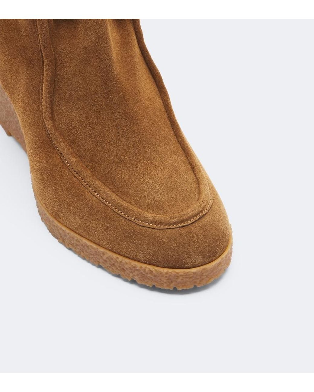 Isabel Marant Brown Cylia Suede Wedge Ankle Boots