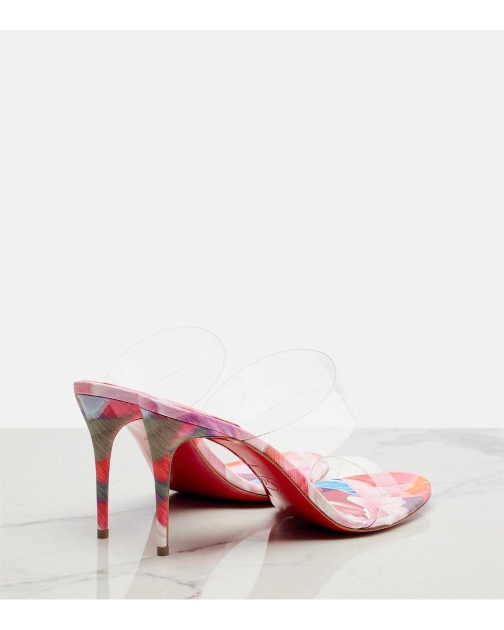 Christian Louboutin Pink Just Nothing Tpu Mules