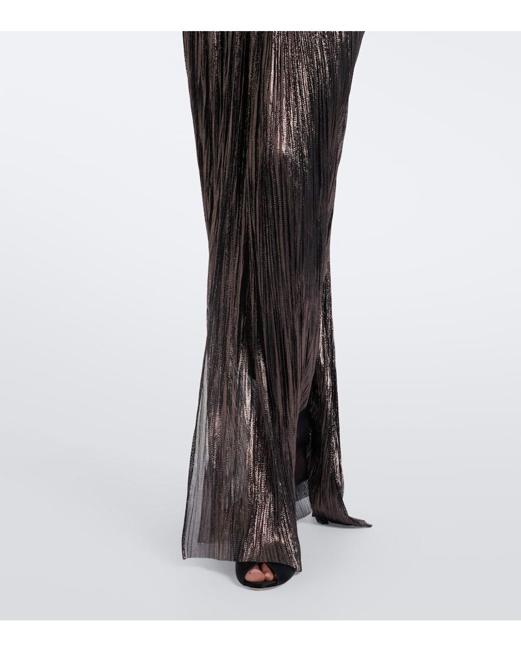 Maria Lucia Hohan Black Nadira Silk Bustier Gown