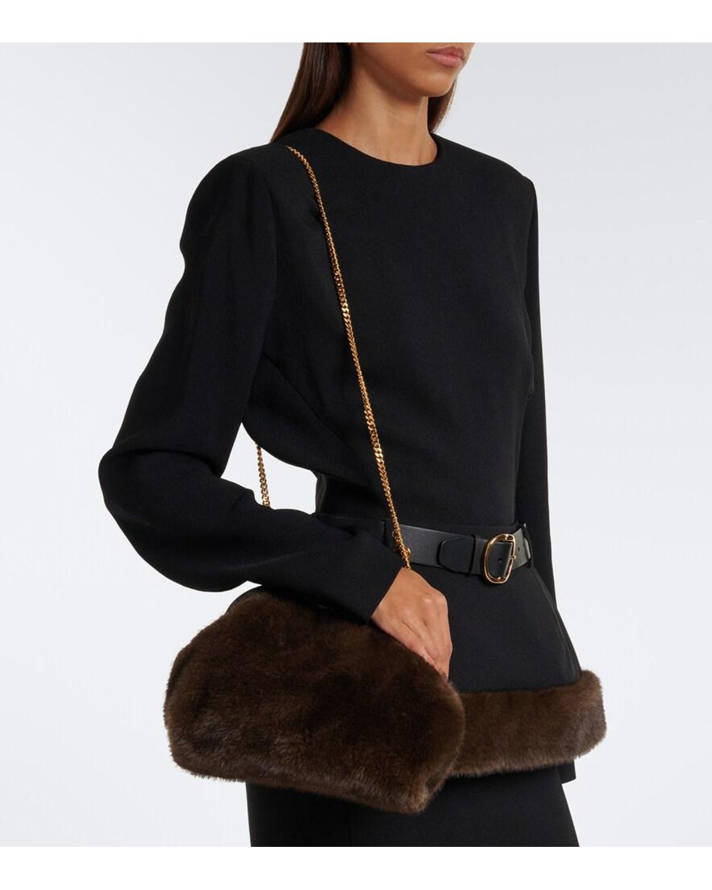 Stella McCartney Brown Falabella Clutch