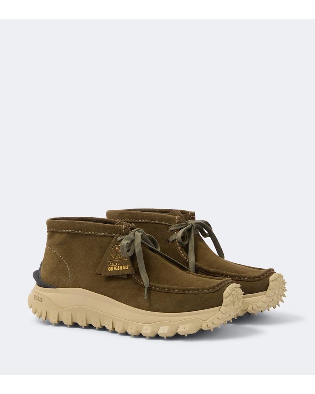 Moncler Brown X Clarks Originals Trailgrip Wallabee Boots for men