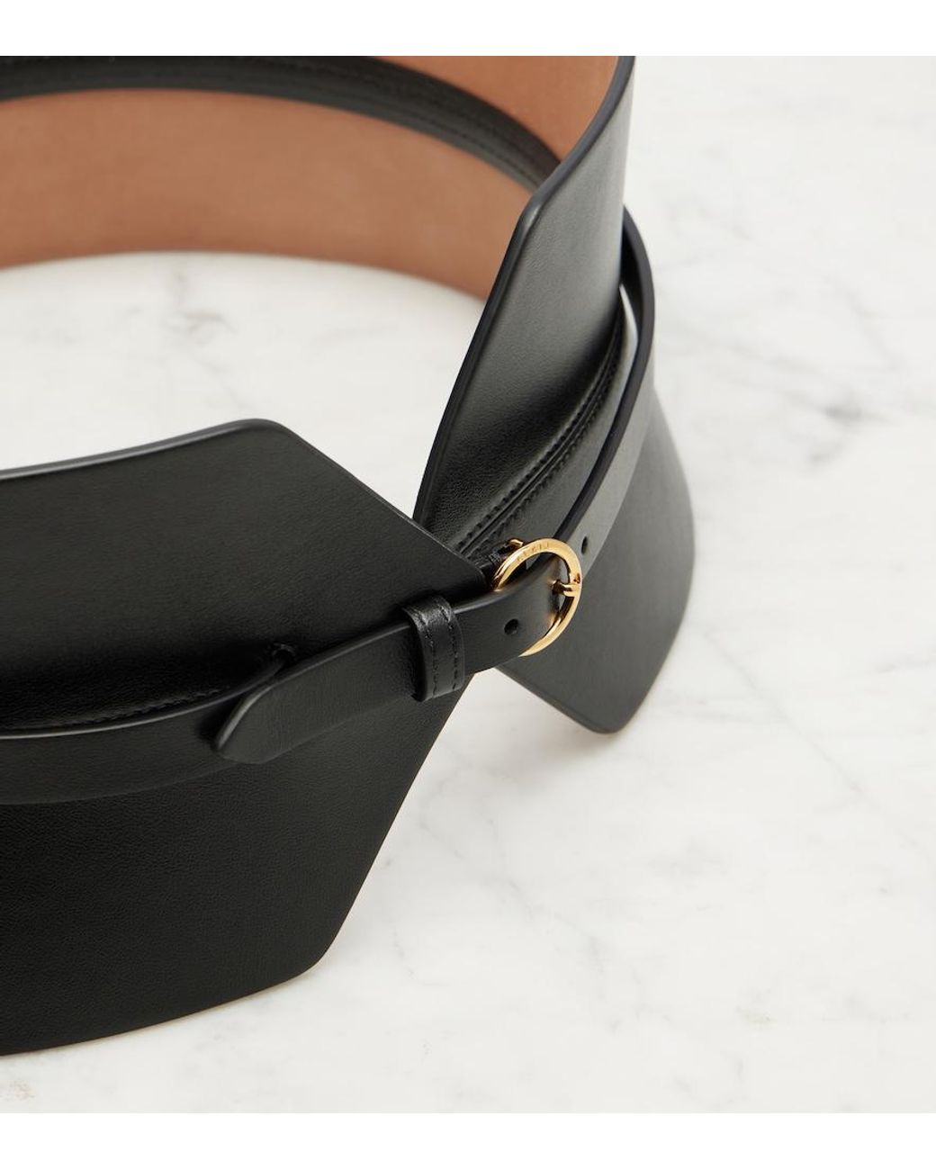 Alaïa Black Leather Belt