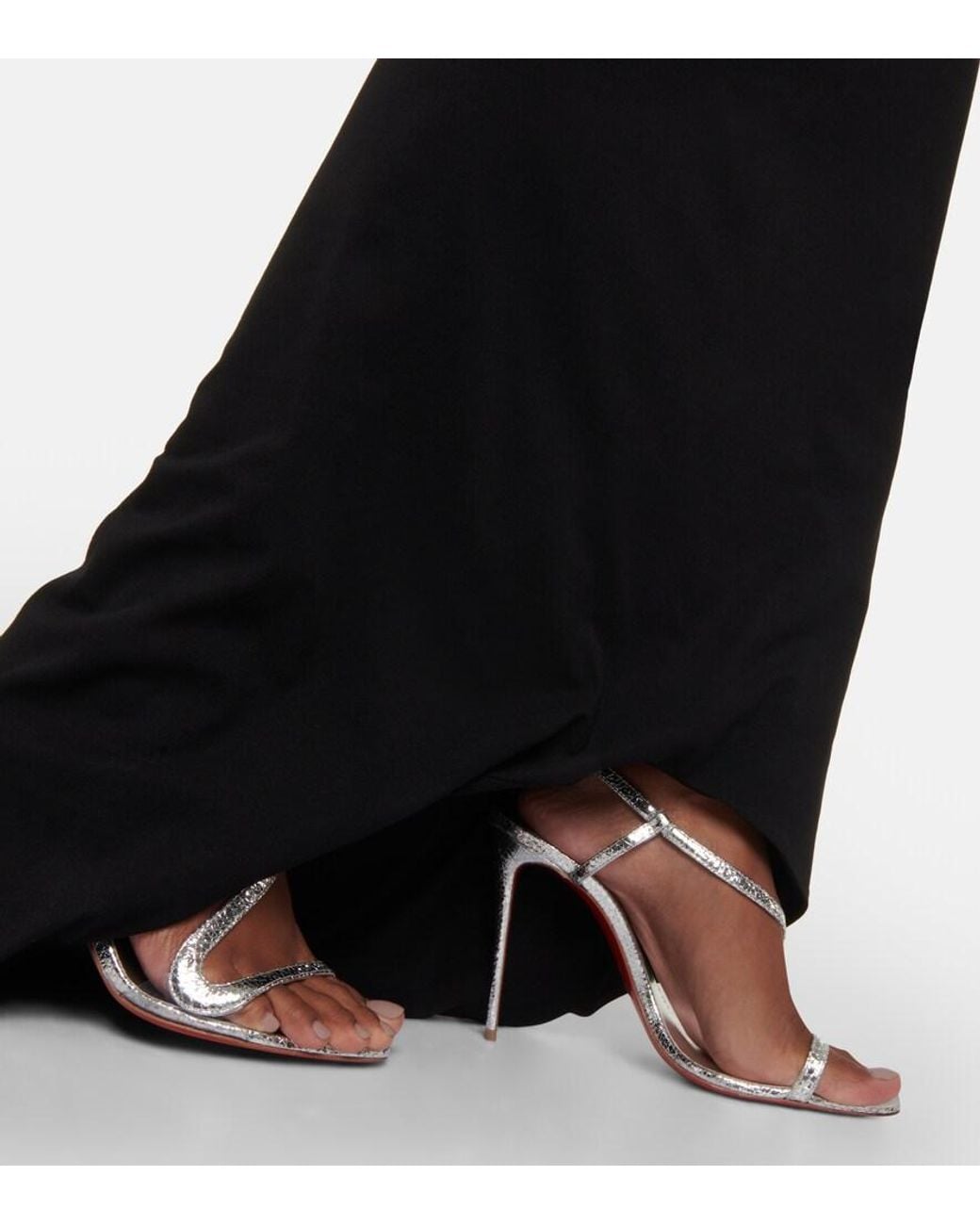 LAQUAN SMITH Black Low-Rise Midi Skirt
