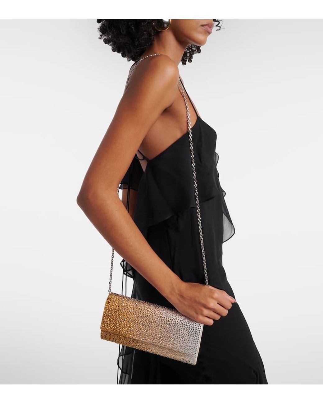 Judith Leiber Metallic Clutch Gradient Perry Mit Kristallen