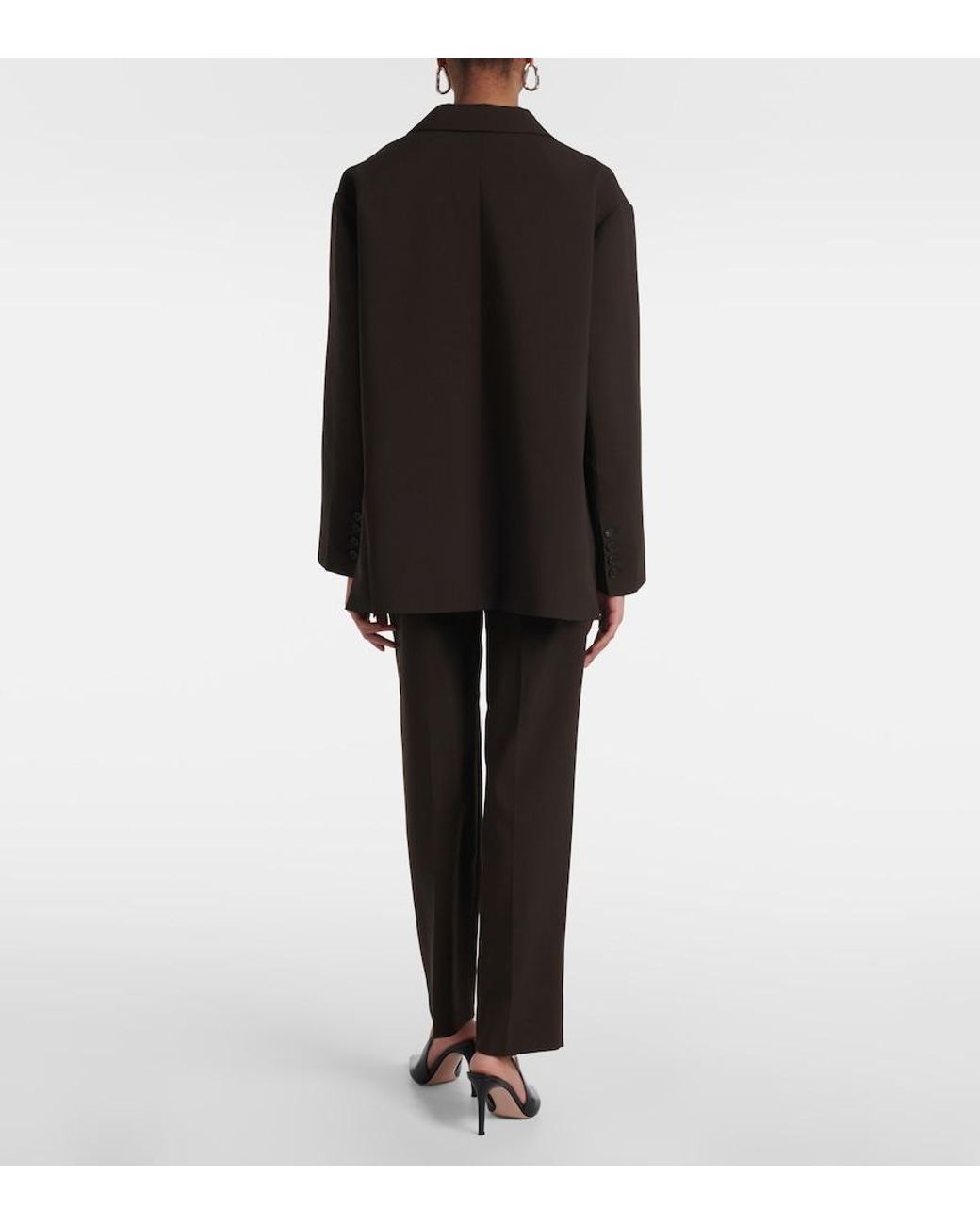 Frankie Shop Brown Bea Oversized Blazer