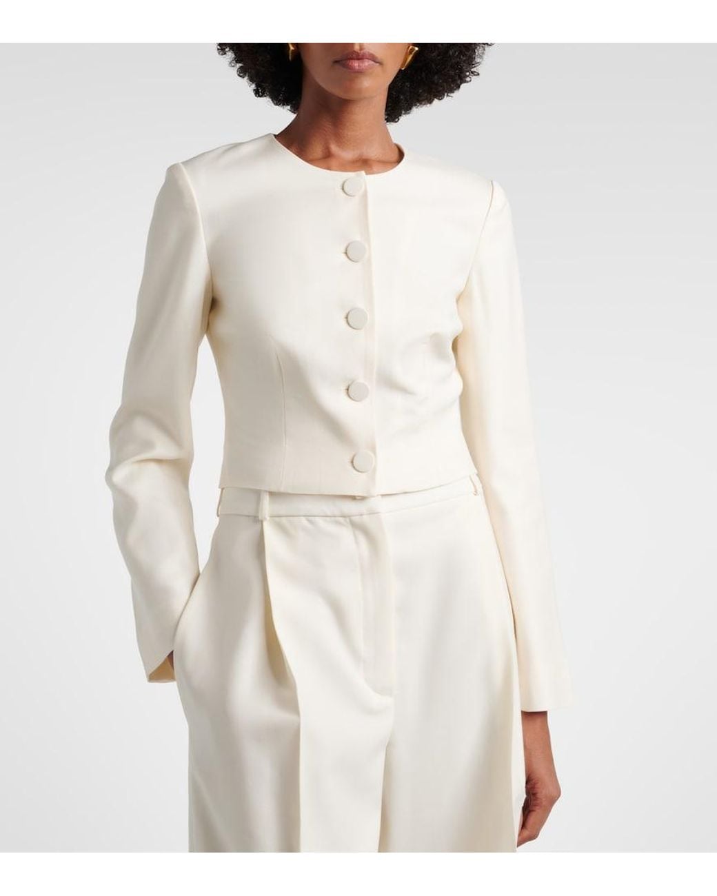 Posse White Elspeth Wool Jacket