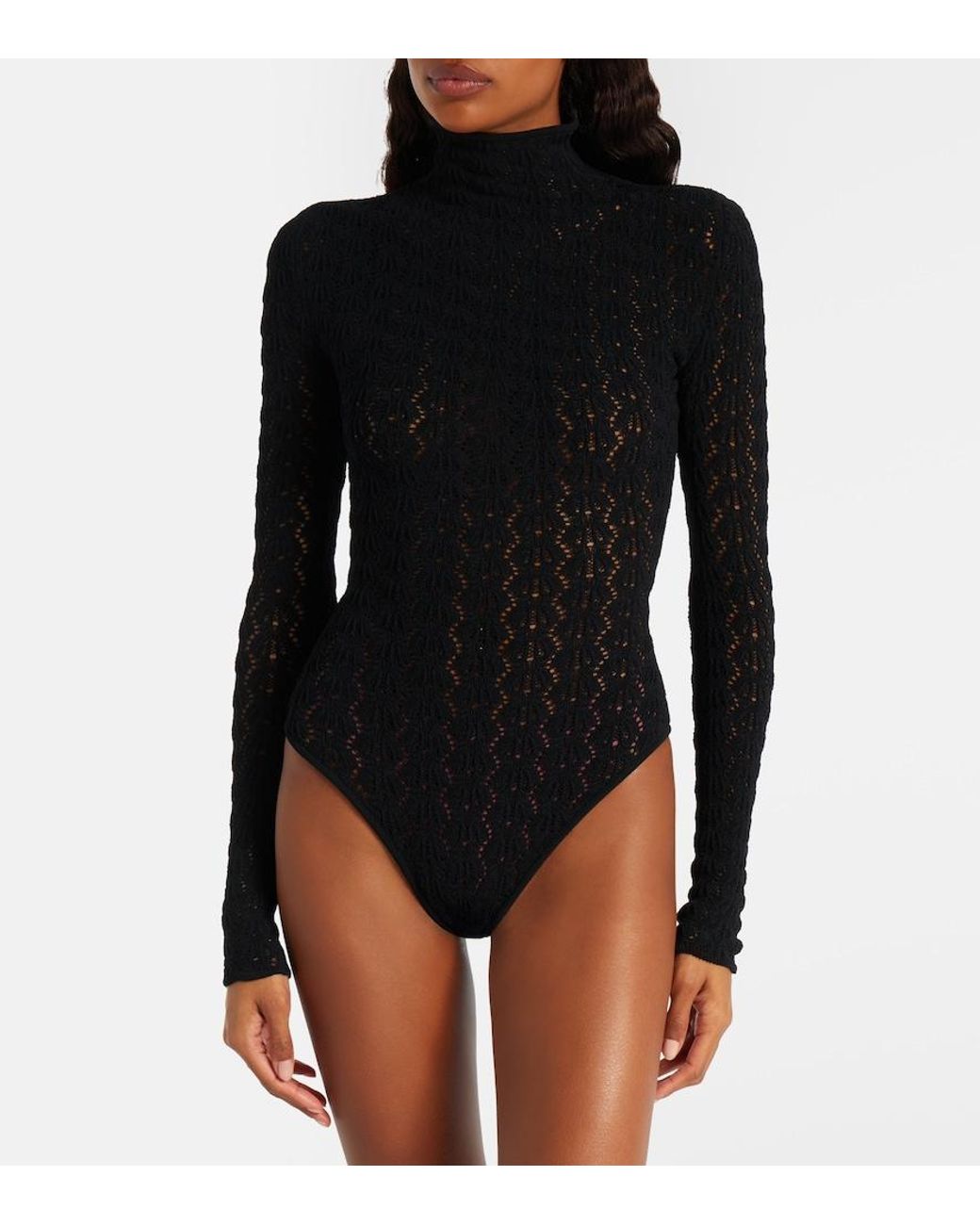 Alaïa Black Jersey Bodysuit